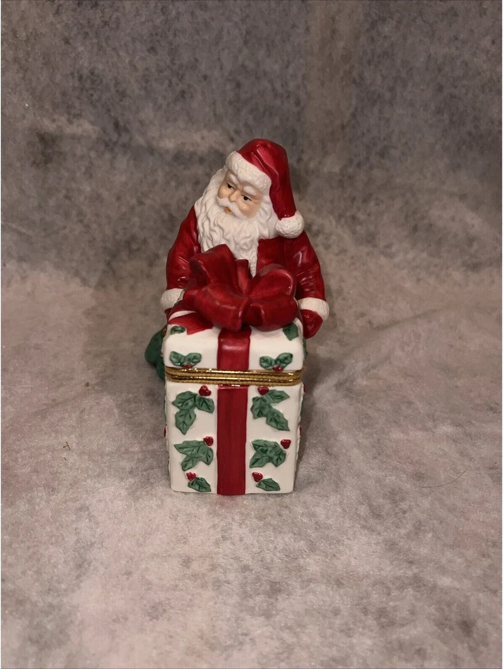 Vintage PartyLite Candles JOLLY SANTA Porcelain Votive Trinket Holder ~ P7251 - Picture 4 of 9